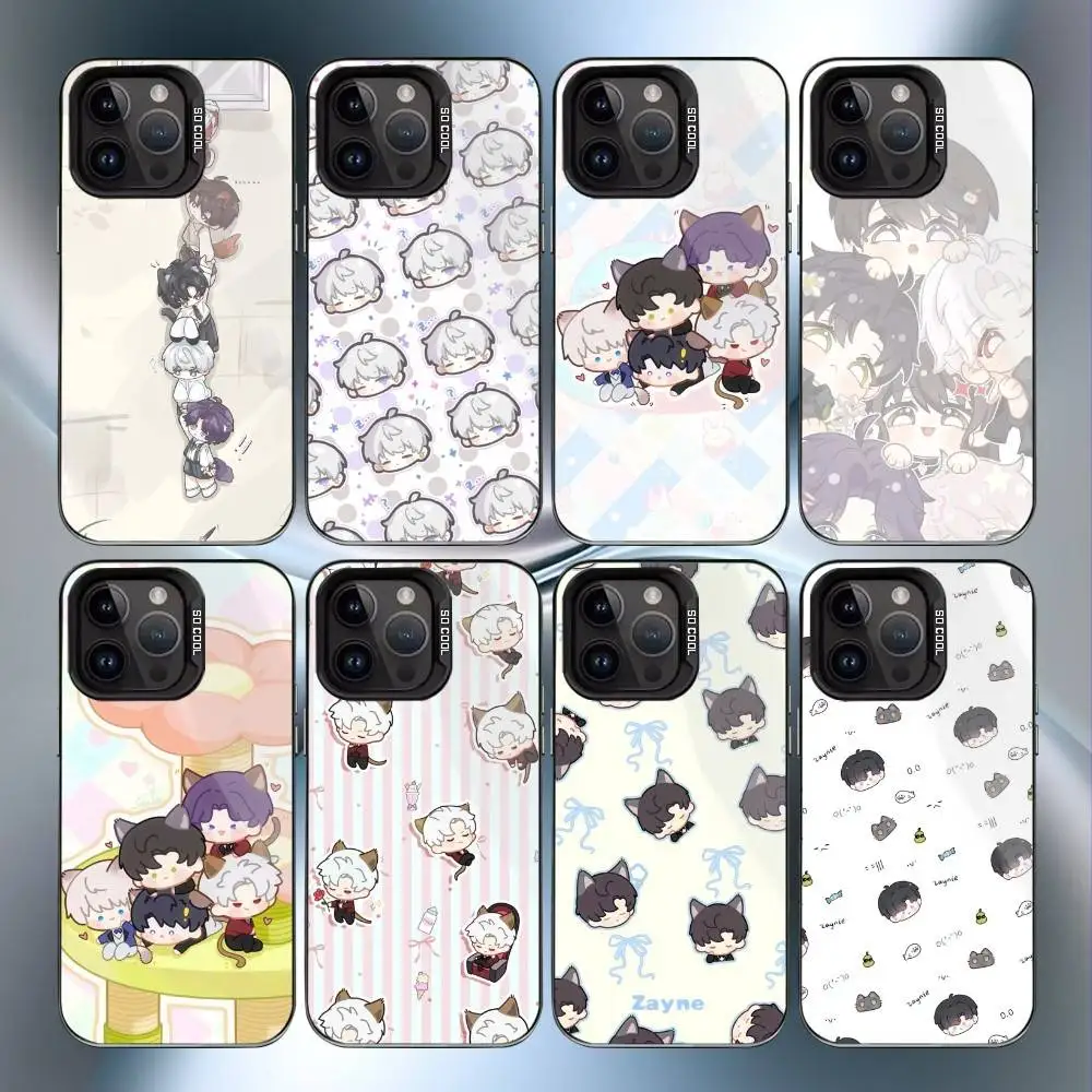 

Game Cute Love And D-Deepspace Phone Case For iPhone17, 16,15,14,13,12 Pro Max Black Candy Matte Shockproof Cover