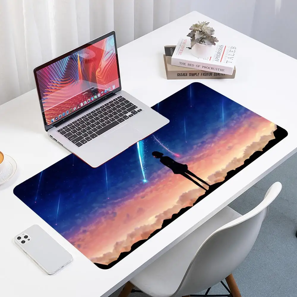 Shooting Star Meteors Fashion Mouse Pad Large Anime Desk  Luxury Desktop Cartoon Gaming Gamer Keyboard Office Computer Cushion