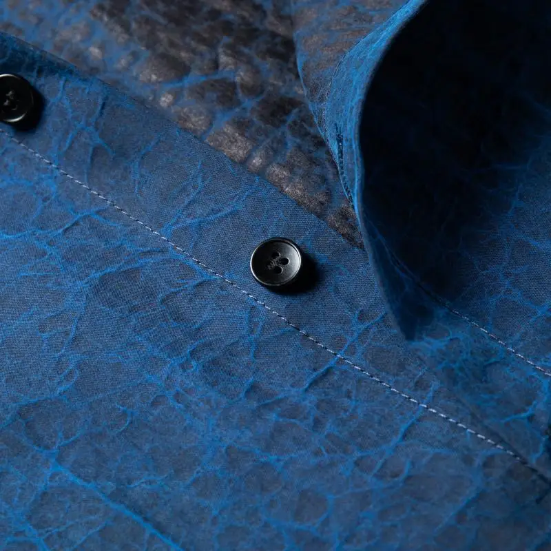 Skin-Friendly Real Silk 100% Shirts For Men Short Sleeve Premium Summer Quality Crack Gambiered Canton Gauze Satin Chemise Homme