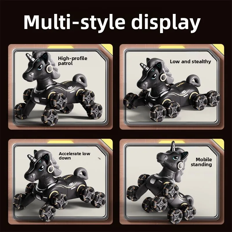 ม้าบังคับวิทยุ AI รุ่นใหม่ ปี 2026 - ของเล่นผาดโผนอัจฉริยะสำหรับเด็กผู้ชาย ของขวัญวันเกิดสุดเท่ ของเล่นสัตว์บังคับวิทยุพร้อมฟังก์ชันอัจฉริยะ