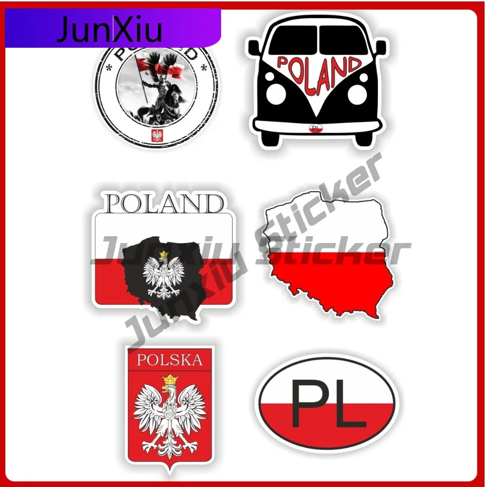 

Poland Set Cool Laptop Waterproof Sticker Vinyl Weatherproof Wall Proof Cool Sticker Vinyl Fade Cute Window Suv Decal Unique