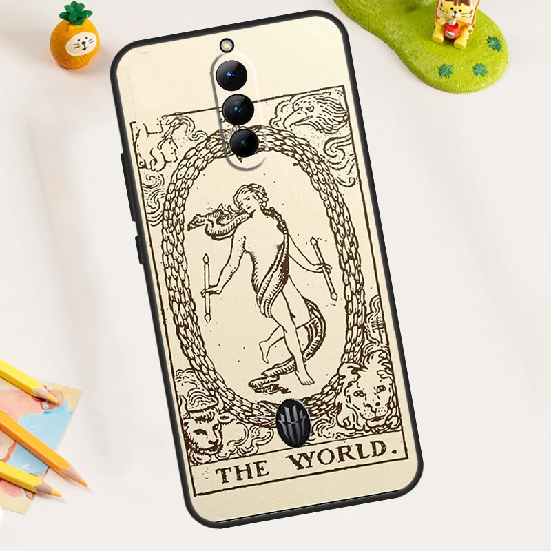 Tarot Card Astrology Sun Moon Phone Case For ZTE Nubia Red Magic 8 8S 9 Pro Plus 5G 5S 6R Redmagic 6 7 6S 7S Pro Cover