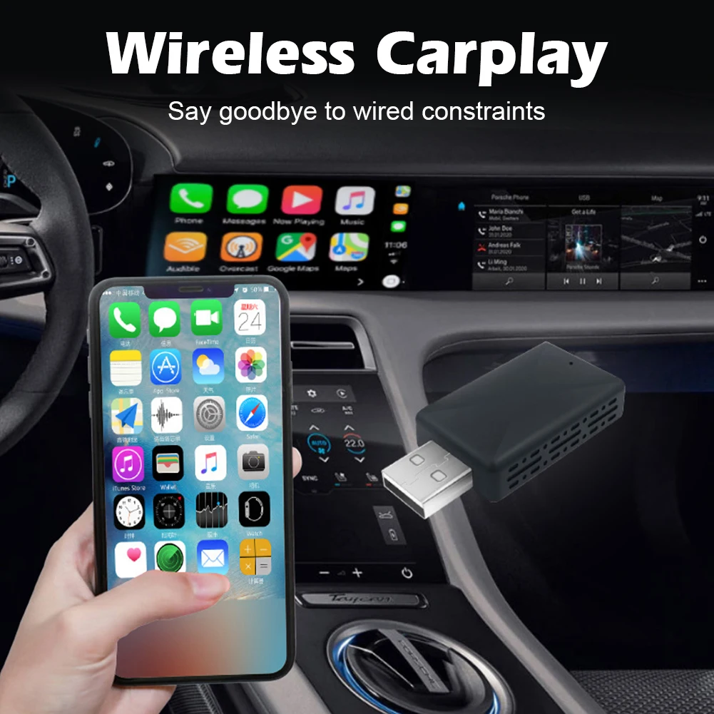 

Carplay Box Wired to Wireless Intelligent Wireless Carplay Adapter Car Machine Interconnection Box