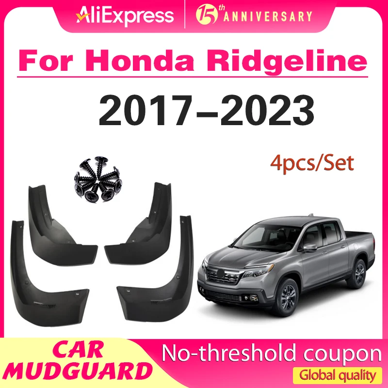 

Fender Mudguard Mud Flaps Guard Splash Flap Mudguards Car Accessories For Honda Ridgeline 2017-2023 2018 2019 2020 2021 2022