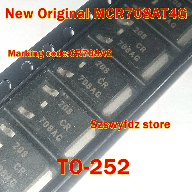 

1pcs to 500pcs New Original MCR708AT4G MCR708AG TO-252 Marking code:CR708AG Silicon Controlled Rectifiers