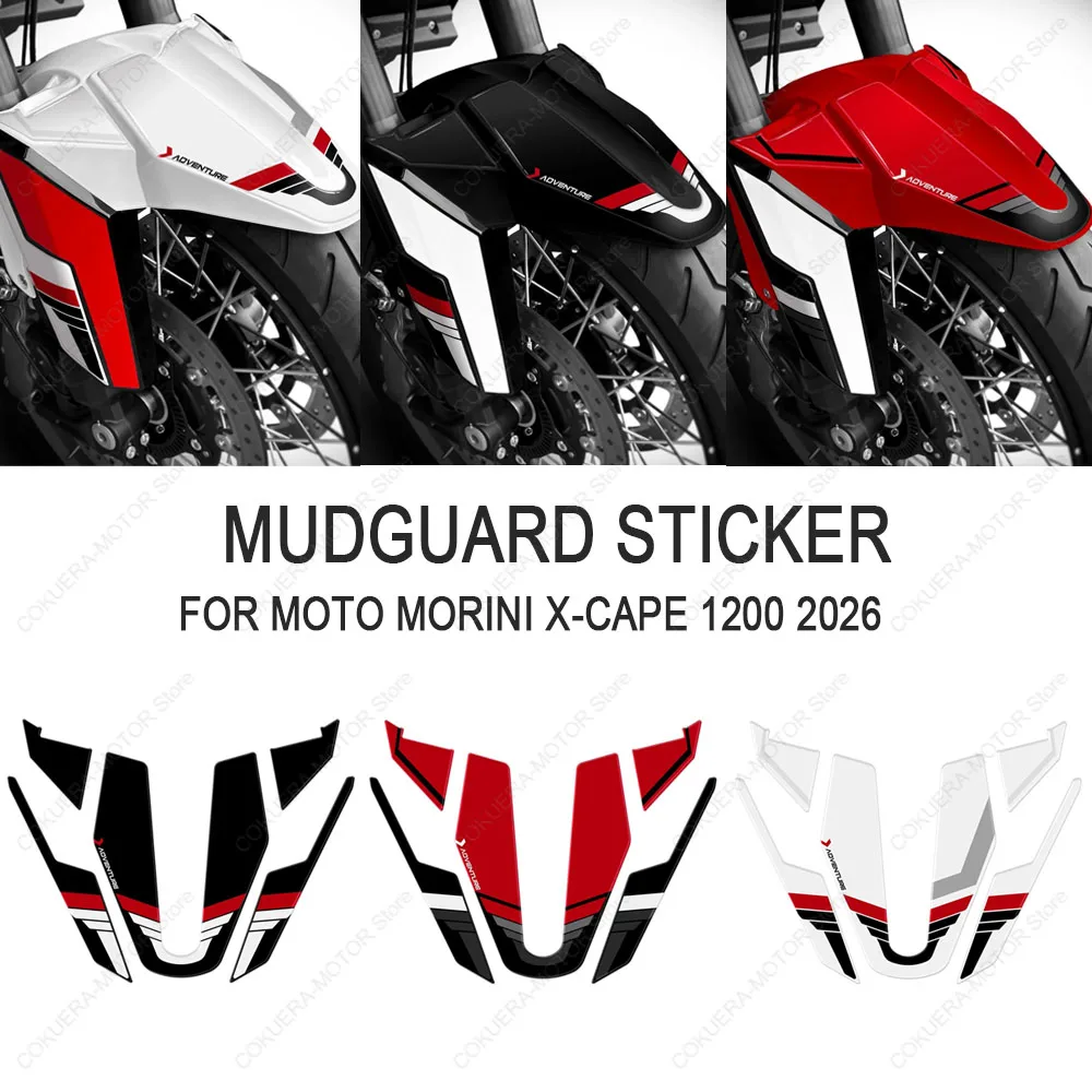 For Moto Morini X-cape 1200 2026 Motorcycle Front Mudguard Decor Gel Sticker AntiScratch Fairing Decal