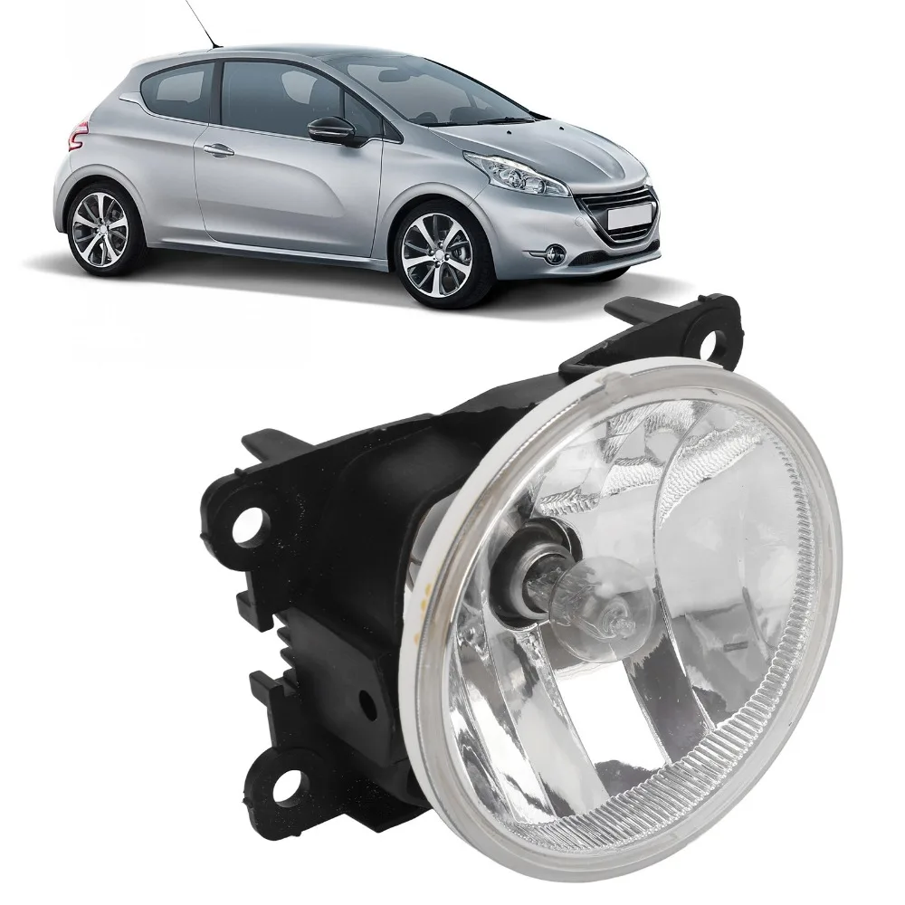 Car Front Fog Light 9675450980 PC Front Left Or Right Bumper Fog Lamp Replacement for Peugeot 208 2008 12V