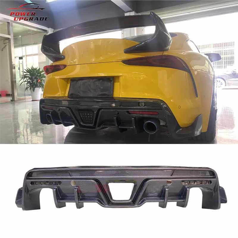 Exterior Parts Carbon Fiber Toms Style Rear Diffuser For Toyota Gr Supra A90 A91 Mkv Replacement Diffuser Lip Body Kit