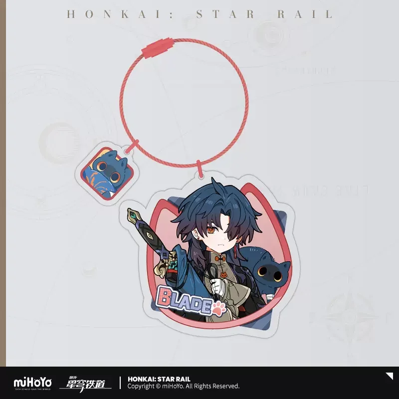 Sunsyea Official Honkai Star Rail Merch From miHoYo Blade Keychain Pendant Anime Collection