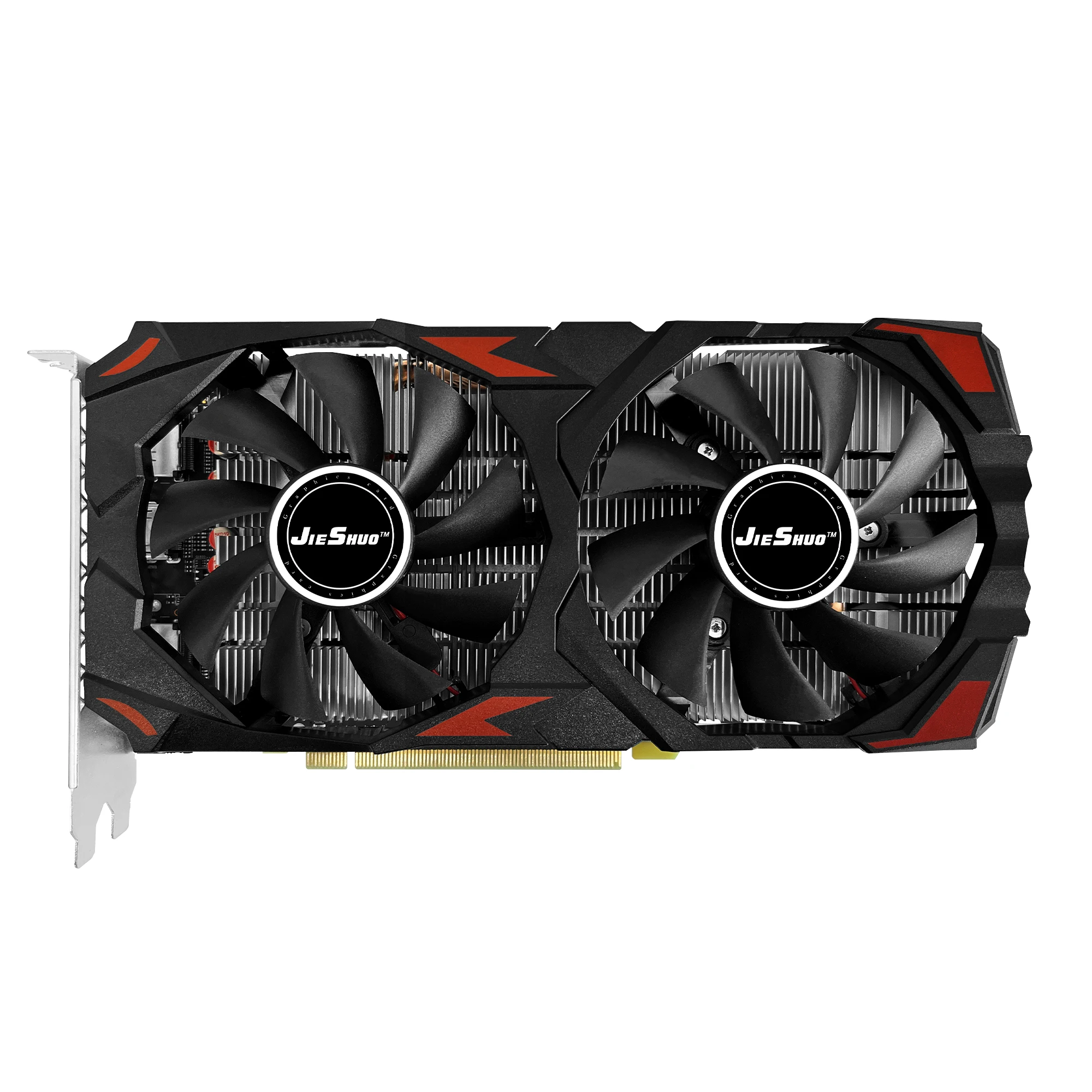 JIESHUO กราฟิกการ์ด AMD RX 580 8G GDDR5 GPU Rx580 8Gb 256Bit 2048SP คอมพิวเตอร์ GPU RX 580 8Gb เดสก์ท็อปคอมพิวเตอร์เกม