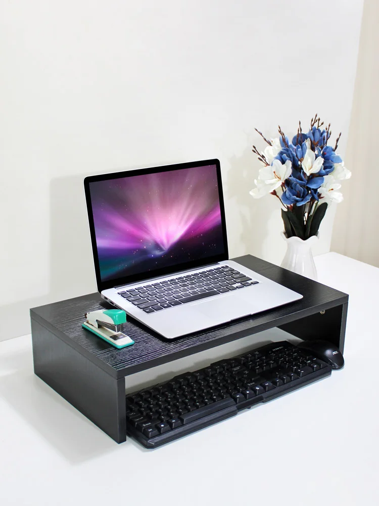 Modern Simple Computer Monitor Riser Stand Office Printer Storage Rack Desktop Computer Accessories Wide 30cm Height Increase