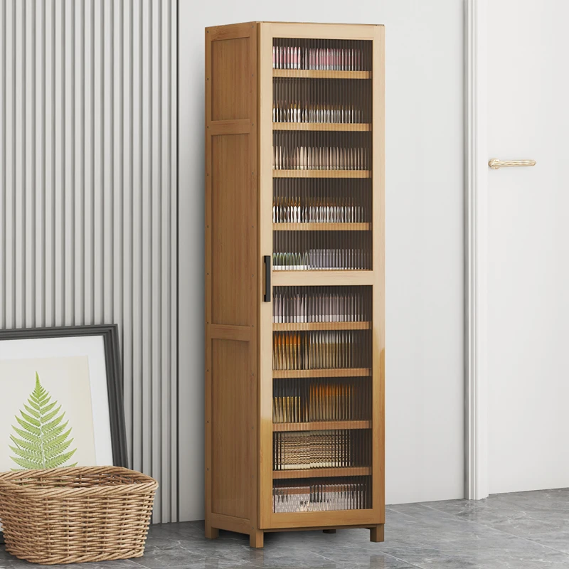 

Household narrow slit multi-layer living room cabinets, storage cabinets, small bookcases, storage shelves against the wall