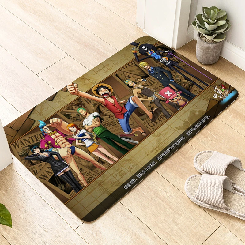 Foot Mat Non-slip Anime D-Pieces Kitchen Hallway Living Room Floor Carpet Slip-resistant Custom Doormat Bedroom Bathroom Rug