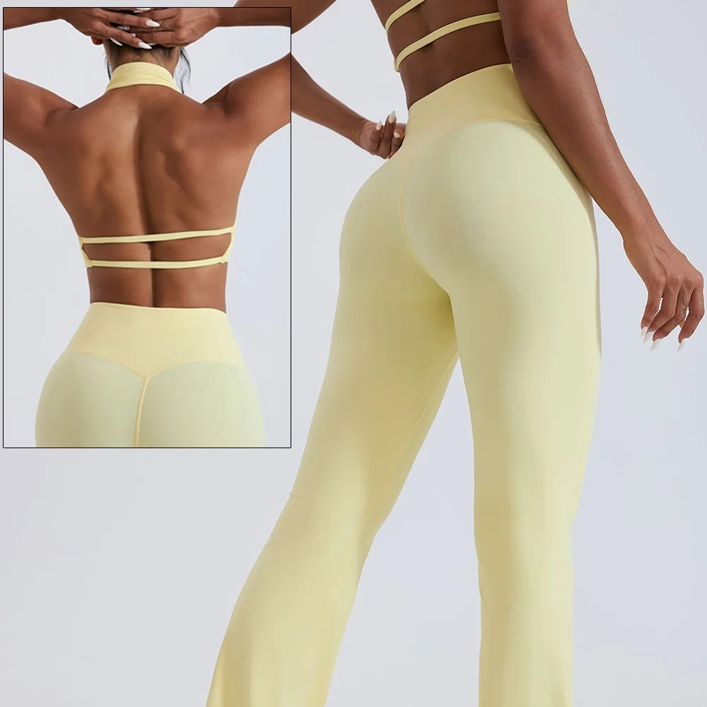 Cloud Hide Yellow Yoga Suit Gym for Woman Fitness Set Sports Tracksuit Bra Top Pants XL Workout Pilates Outfits Running Clothes