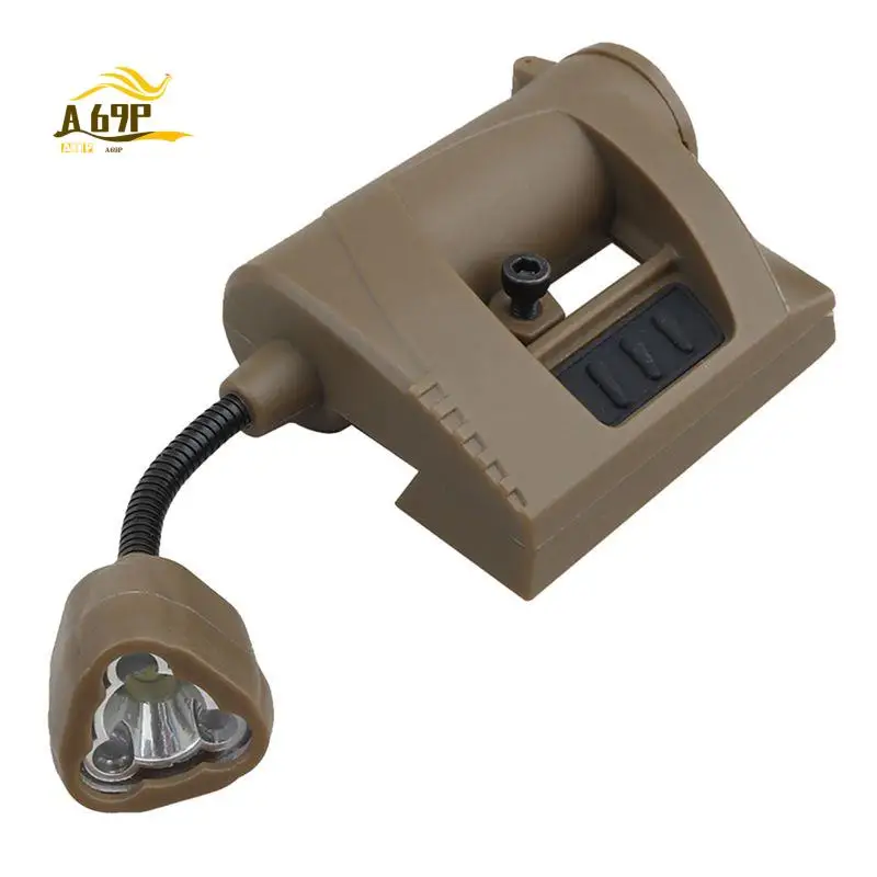 

A69P-Helmet Light For MPLS CHARGE Flashlight 3 Modes Headlight Nylon Energy-Saving Outdoor Lamp For Hunting Camping