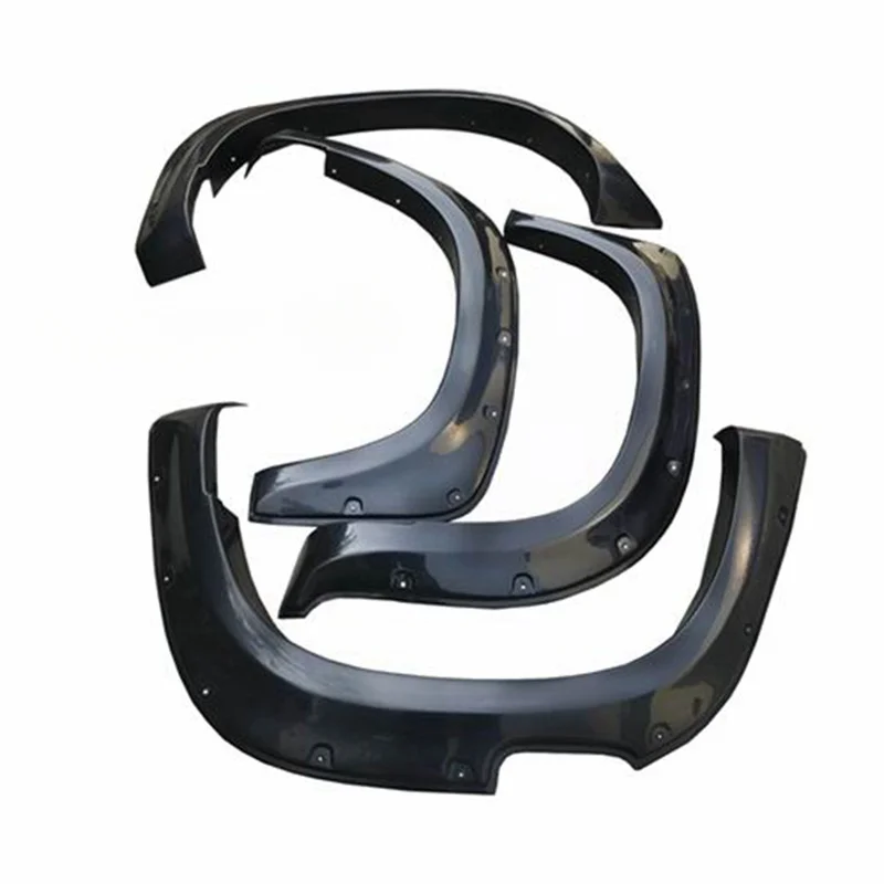 High Quality GZDL4WD Textured Black ABS Wheel Eyebrow Fender Flares 4X4 Auto Parts Fit For LC80 Series & Triton L200 2019