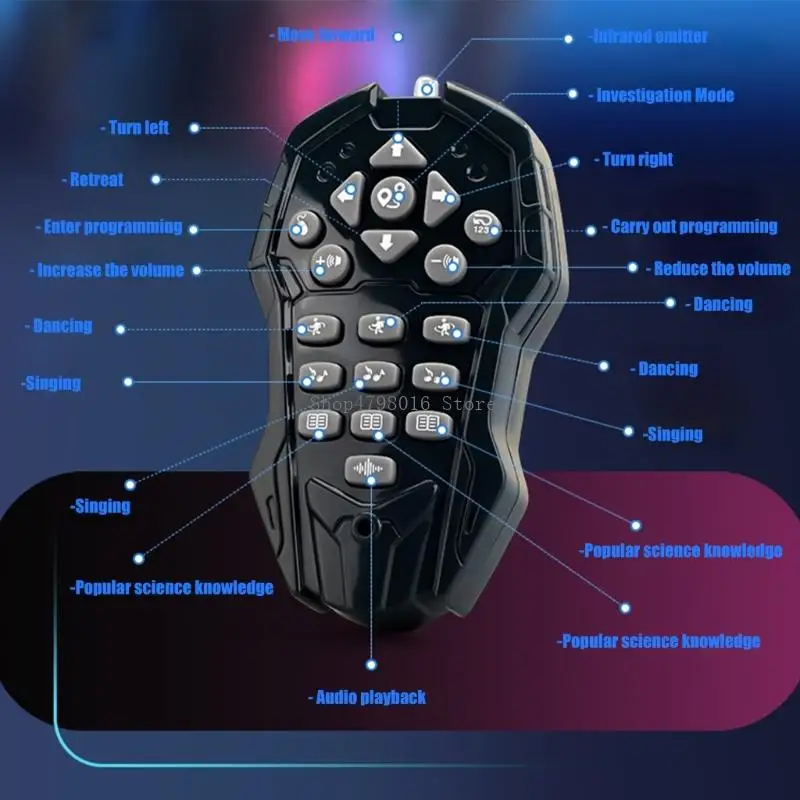  Educational Programmable Gesture Sensing Robot Toy Gesture Recognition Music Dance Performances and Wireless Remote
