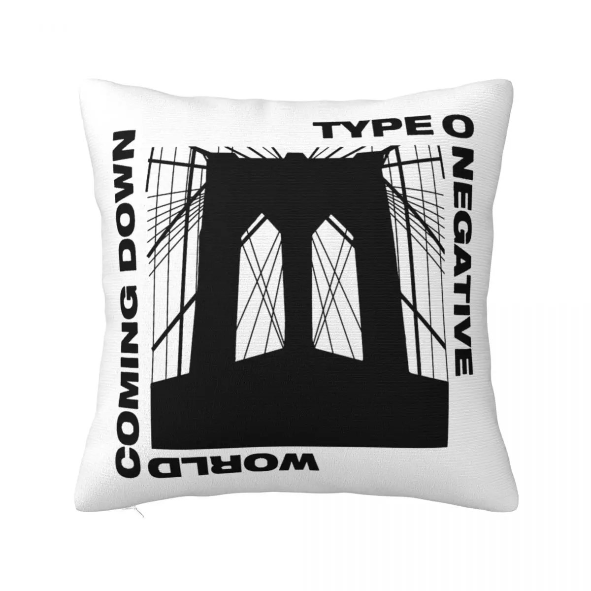 

Type O Negative Tour Pillow Cases Goth Metal Music Cushion Cover Creative Decorative Pillowcase for Bed 45*45cm