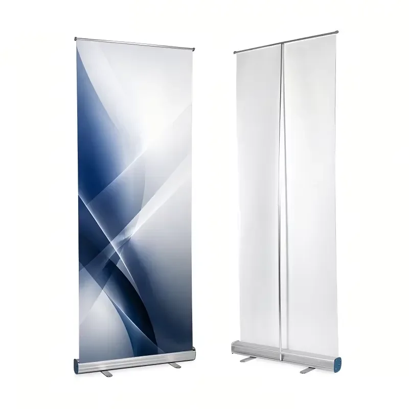 Custom Aluminum Frame Retractable Banner Stand Easy Pull Up Display Portable No Tool Assembly Classic Multi Functional Simple