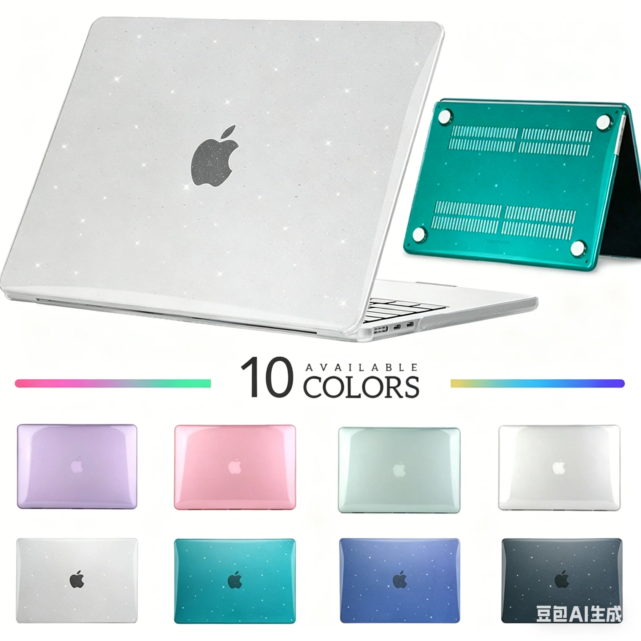 

Crystal Tranparent Laptop Case For Macbook Air 13, Pro 13, Pro 14, Air 15, Pro 16, 10 Colors Available