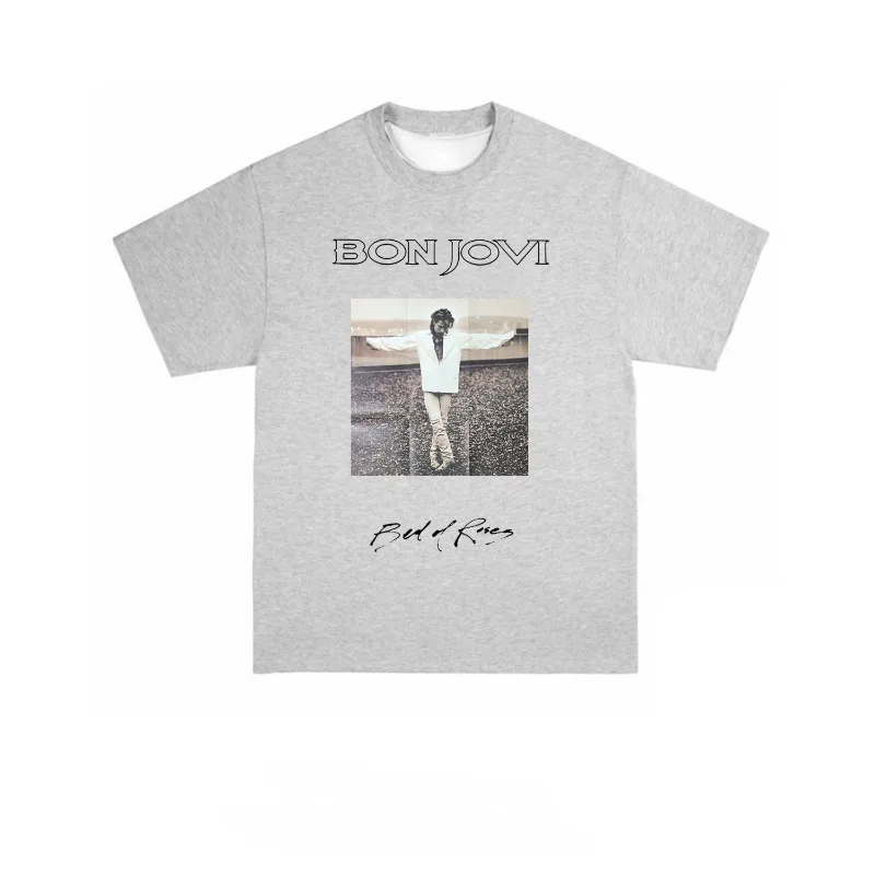 جديد ثلاثية الأبعاد مطبوعة عادية معدن روك بون جوفي شخصية مطبوعة ملابس كاجوال ، ملابس رجالية ونسائية اتجاه الشارع