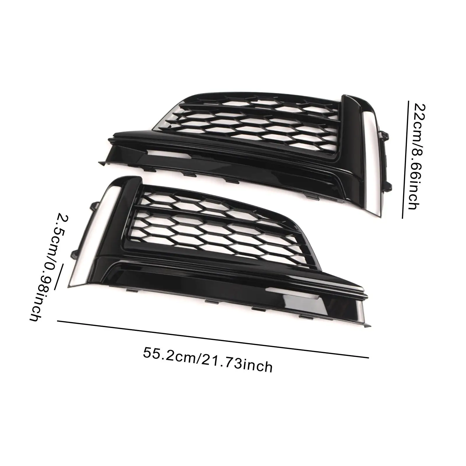 شبكات مصابيح الضباب للسيارة استبدال المصد الأمامي المباشر لسيارة أودي A5 S-line 2016 2020 مادة PP سهلة التركيب #6