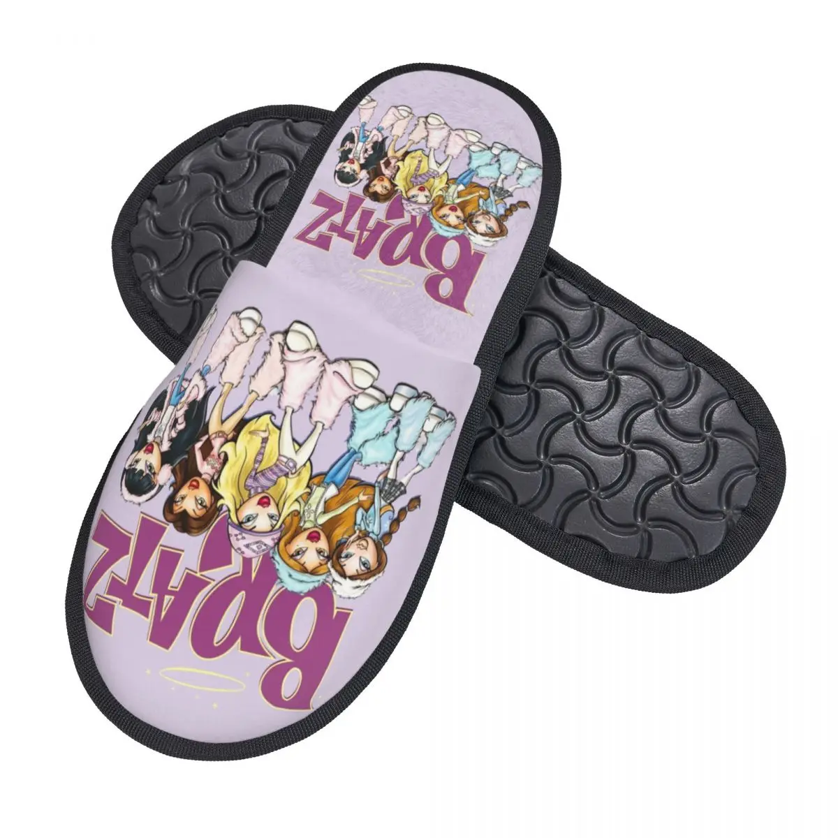 Custom Bratzs Doll Soft Scuff With Memory Foam Slippers Women Tv Movie Cartoon Bedroom House Shoes