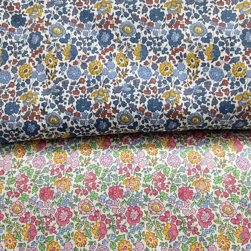 160x50cm Small Floral Flower Twill Cloth Cotton Children's Bedding Home Wear Fabric