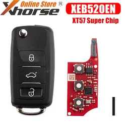 Xhorse XEB520EN for Volkswagen B5 Type Super Remote with XT57B Super Chip Second Generation Universal Remote Key