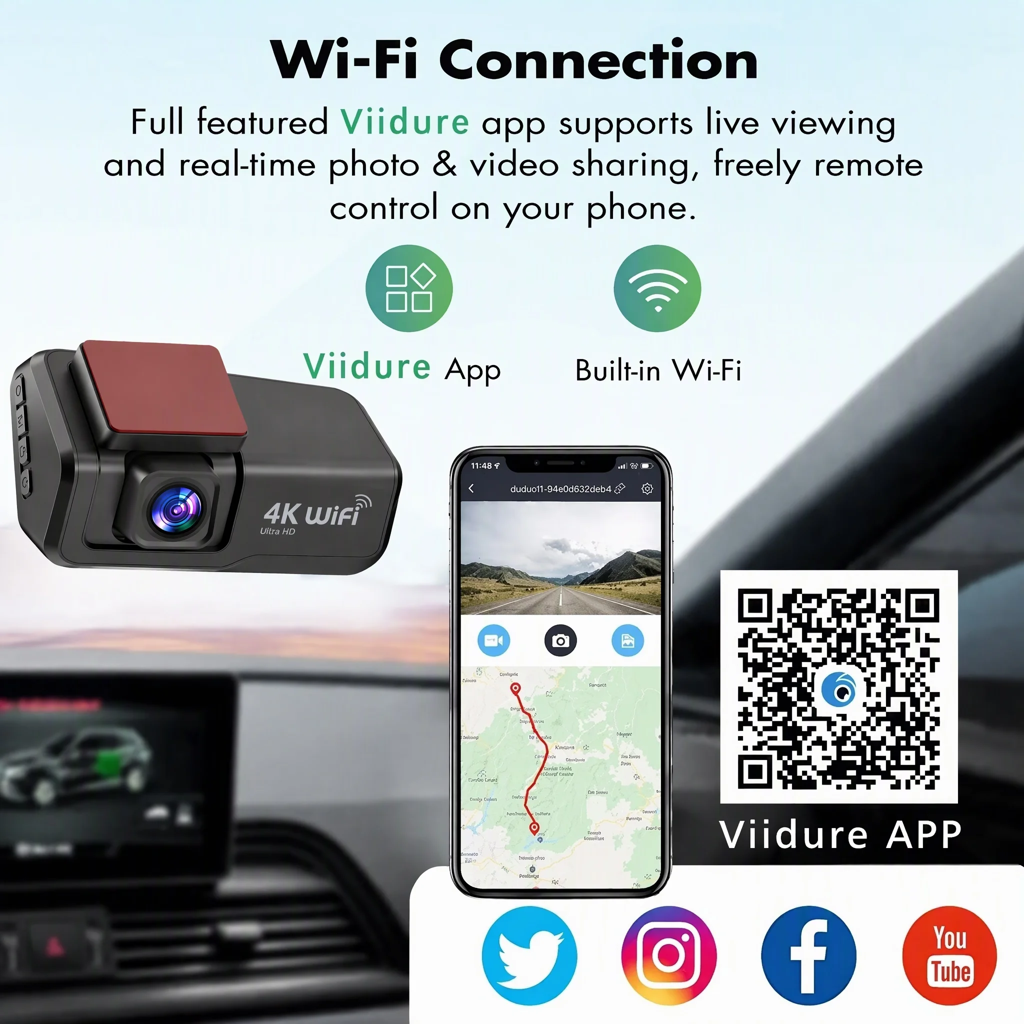 2026 high-definition dash cam, new model with loop recording, wholesale of car video recorders and automotive accessories