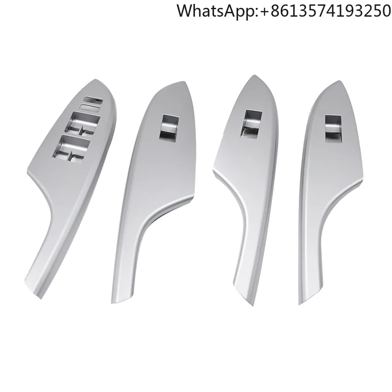 

4PCS Car Door Window Switch Bezel Trim Window Glass Panel Armrest Lift Switch Button Cover for Toyota Corolla 2009-2013 -A08Q