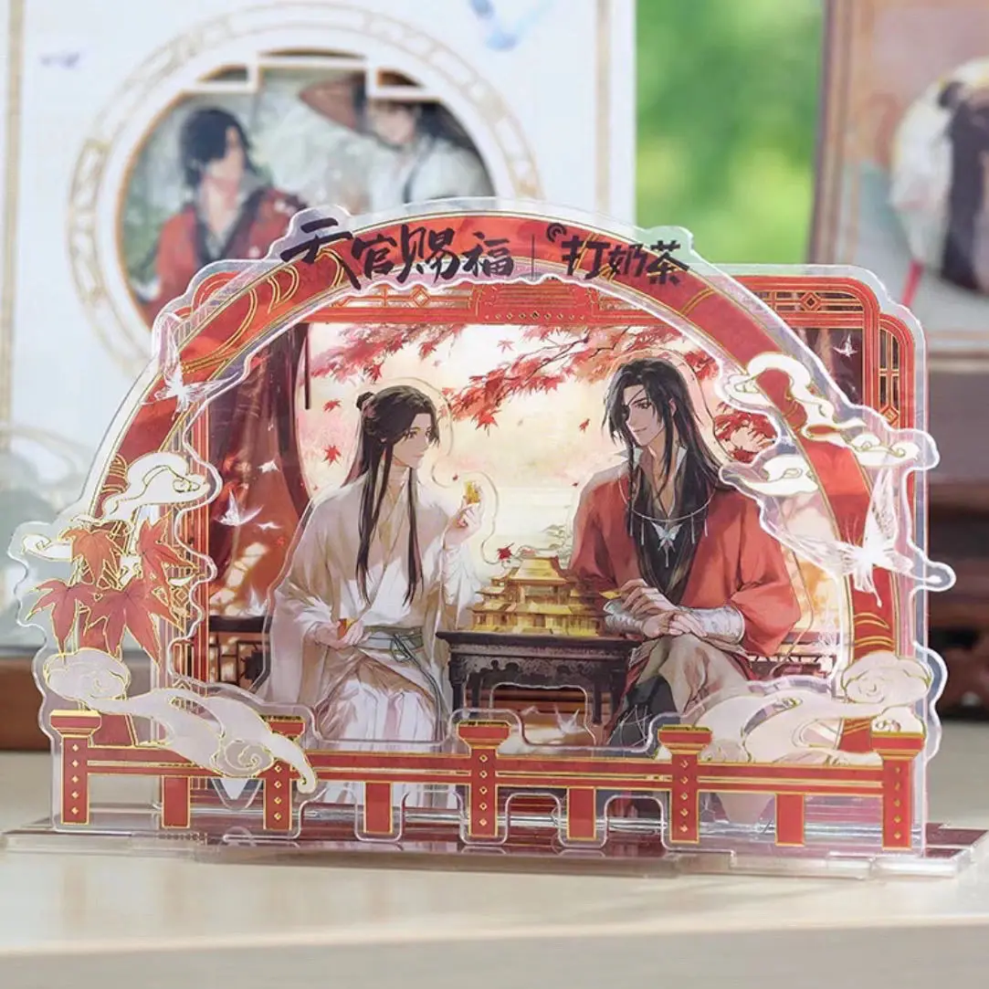 Tian Guan Ci Fu TGCF TGCF Hua Cheng Xie Lian Figurka anime Akrylowy stojak Model Płyta Dekoracja biurka Znak stojący Prezent dla fanów stacjonarnych