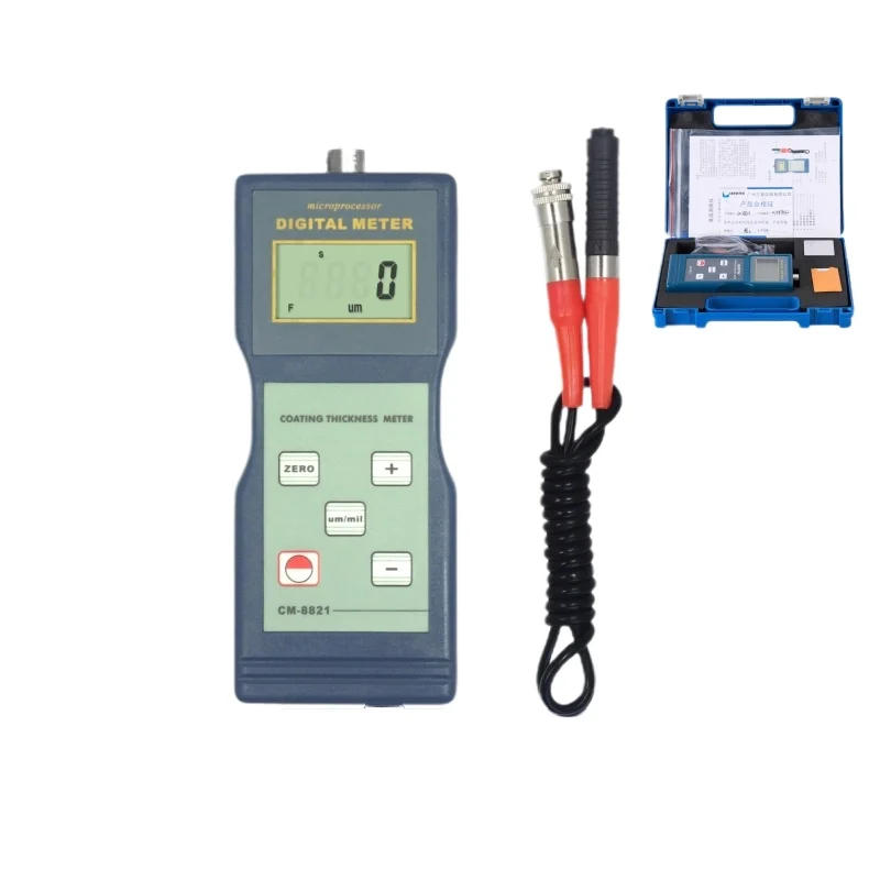 

CM8821/CM8820 Толщиномер покрытия, на основе железа, измеритель толщины пленки, измеритель толщины оцинкованного слоя, измеритель краски