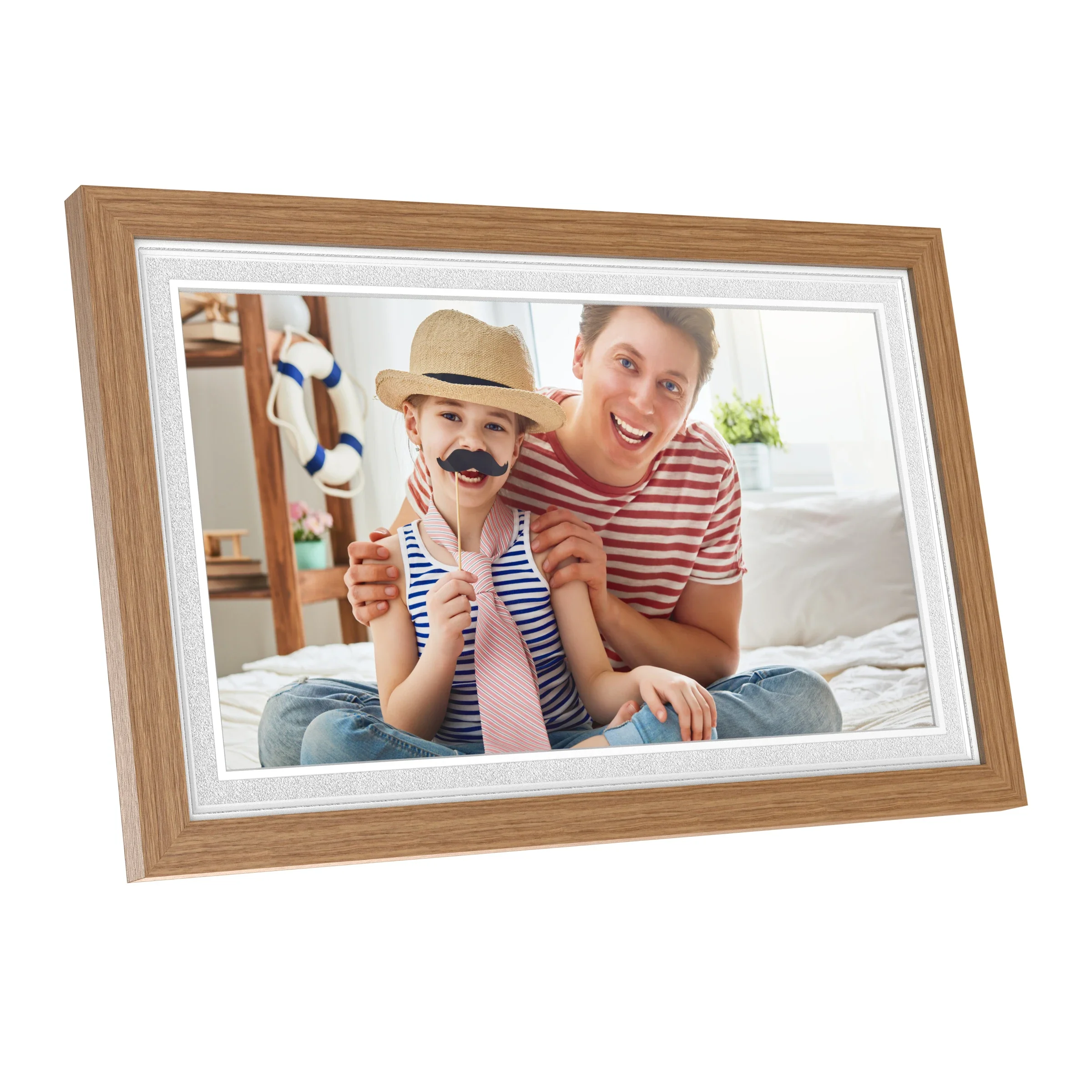 With WIFI and Frameo APP Digital Photo Frame 15 Inch Smart Photo Frame