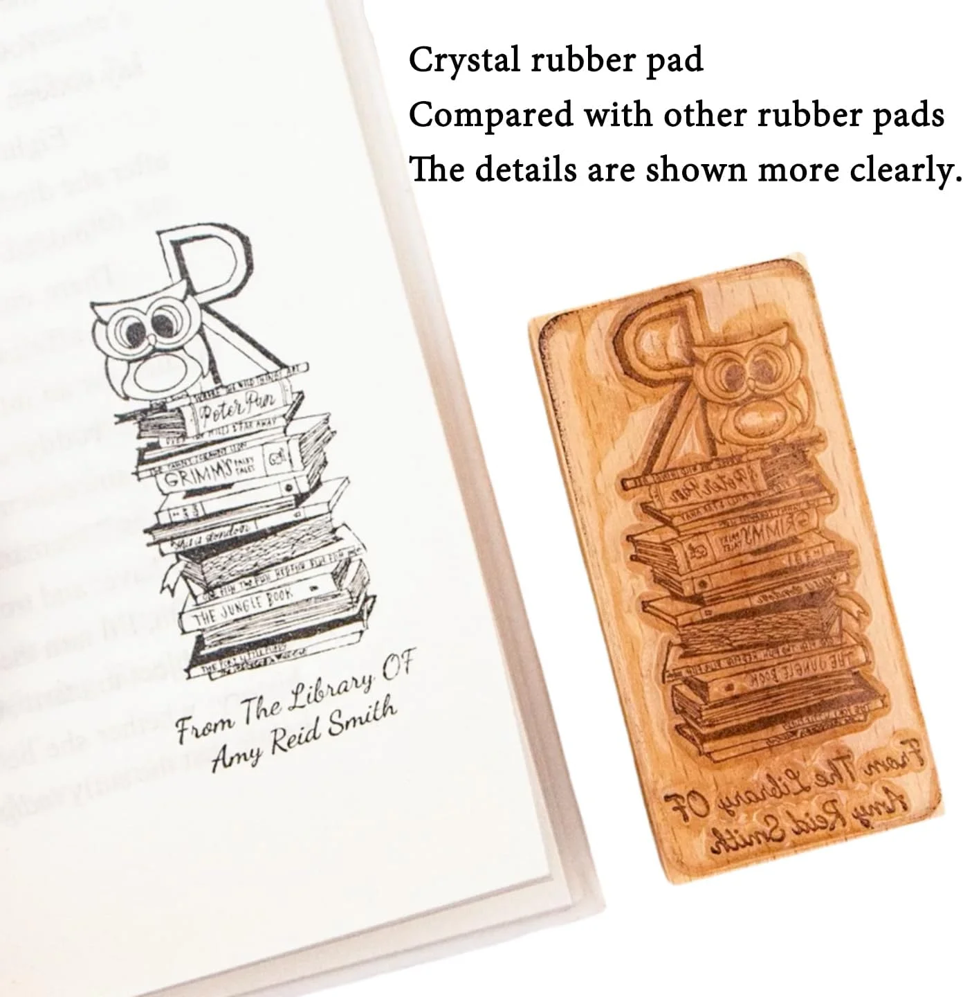 Personalized Large Seal Business Packaging Stamps Wood Block Rubber Wedding Stamp  Logo Customized Seal for Kraft Paper Bag