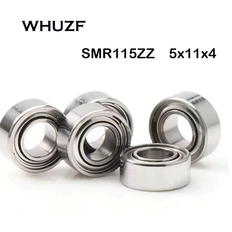 

10PCS SMR115ZZ 5X11X4 mm High Quality Bearings ABEC-7 Stainless Steel Ball Bearings Shielded SMR115Z SMR115 Z ZZ