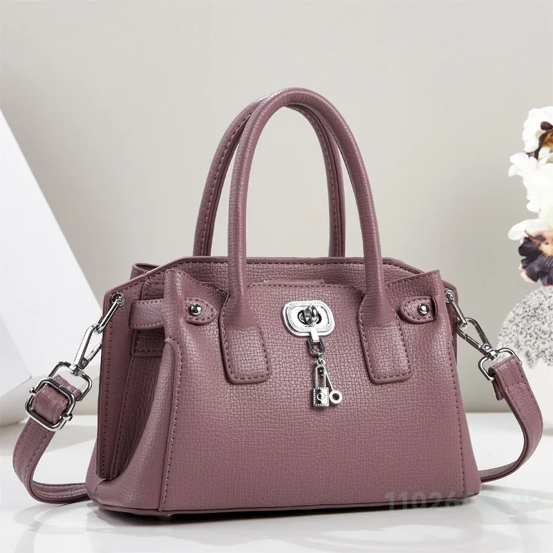 2026 New Women's Handbag Fashion High Quality Women's Crossbody Bag Solid Color Versatile Multi Functional Mobile Storage Bag