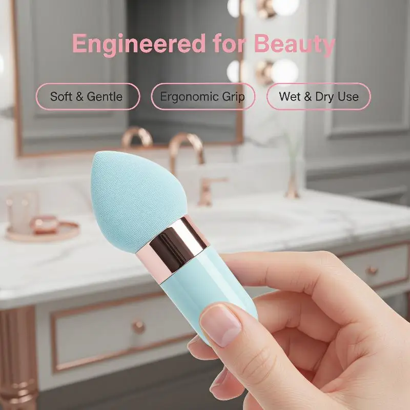 3PCS Mushroom Head Makeup Brushes Soft  Foundation Sponge Powder Puff for Women Daily Beauty Makeup