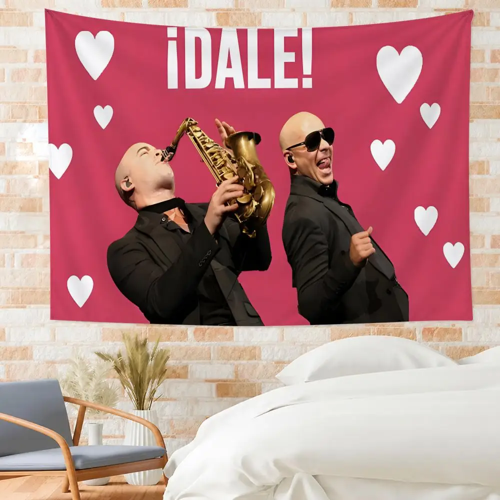 P-pitbull Tapestry House Bedroom Living Bar Garden Microfiber Decoration Background