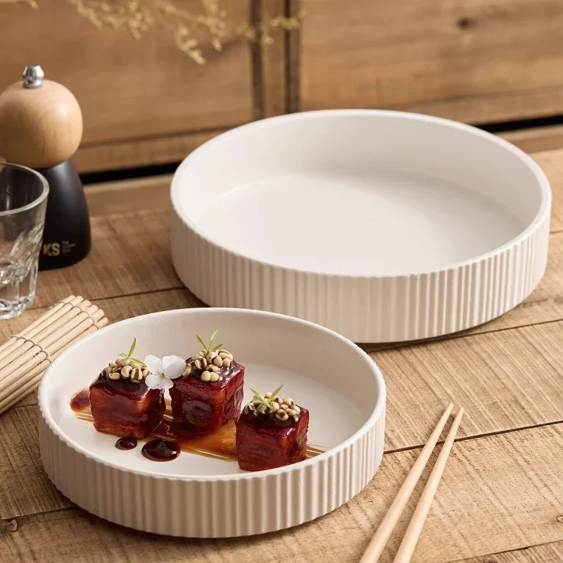 Stone Patterned Ceramic Bowl Matte Dessert Bowl Soup Bowl Yogurt Bowls Noodle Bowls Molecular Cuisine Restaurant Tableware