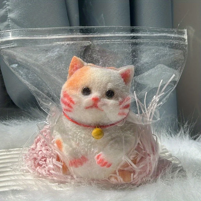 قطة قابلة للعصر - واقعية للغاية، ناعمة، كذاب بطيء، ألعاب إبداعية، ديكورات وألعاب الضغط