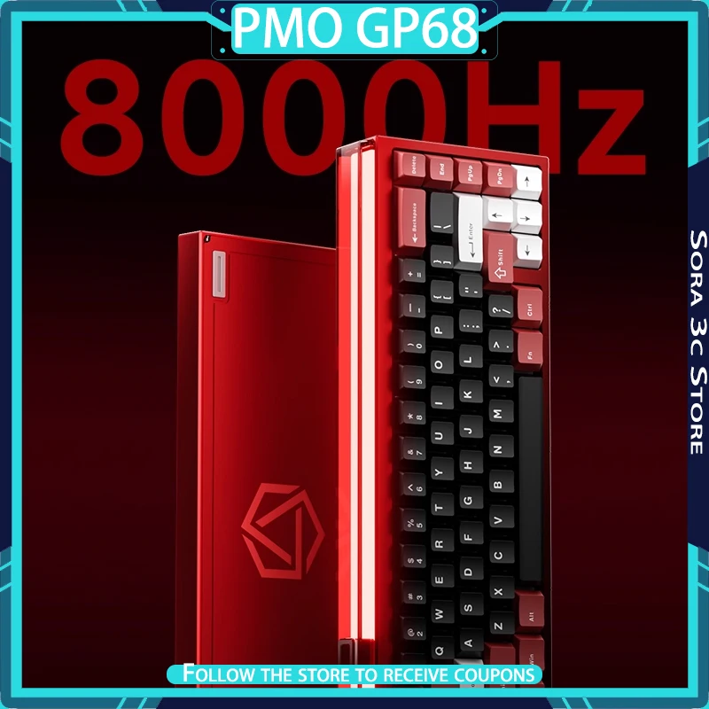 

PMO GP68 Hall Effect Mechanical Keyboard RT0.005 All-aluminum Esports Atmosphere Lightbox Low Latency Customized Gaming Keyboard
