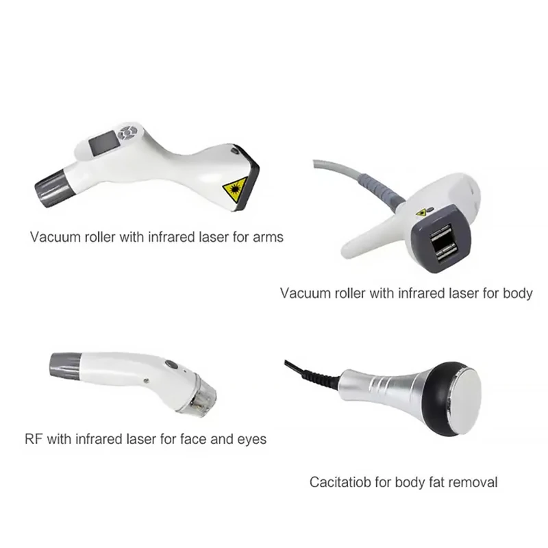 المحمولة فيلا شكل الجسم 4 في 1 التخسيس/التجويف + فراغ + الأسطوانة ضوء الأشعة تحت الحمراء + الأسطوانة آلة التجميل لتخفيف الوزن