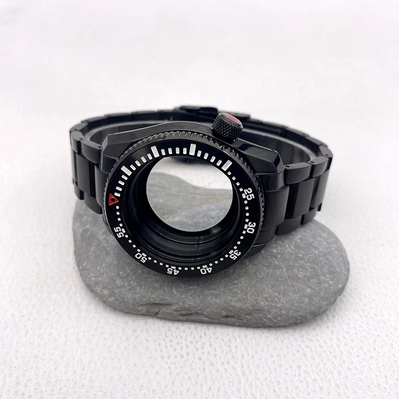 مجموعات حقائب الساعات مع سوار من الفولاذ المقاوم للصدأ ، Mod SPB185 ، SPB187 ، NH35 ، NH34 ، NH35 ، حركة 4R ، زجاج الياقوت