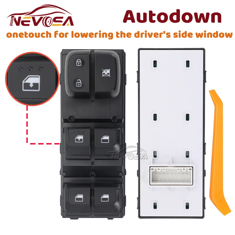 Auto For Kia Rio 2018 2019 2020 2021 2022 Electric Power Window Control Switch Button Front Left Driver 93570-H9150 93570H9110