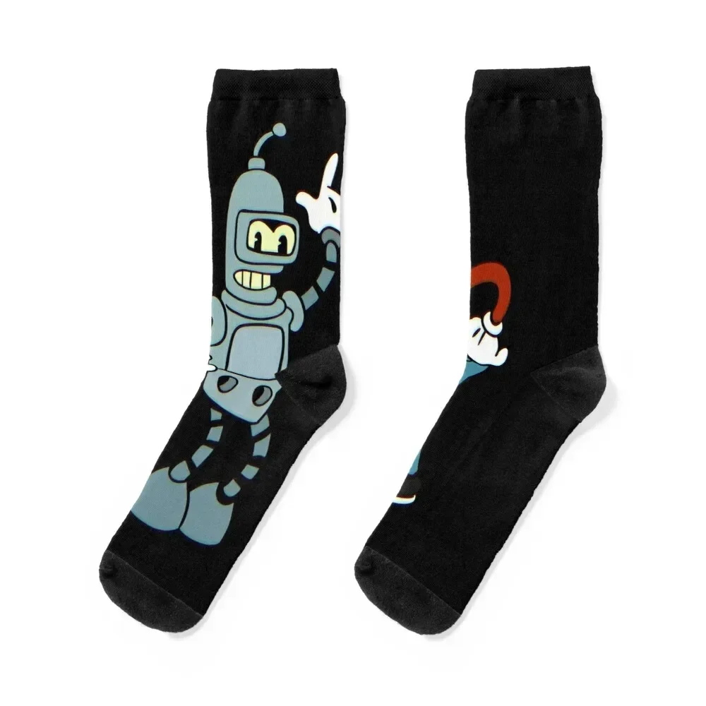 BENDER AND FRY Socks colored funny sock essential Men Socks Luxury Brand Women's