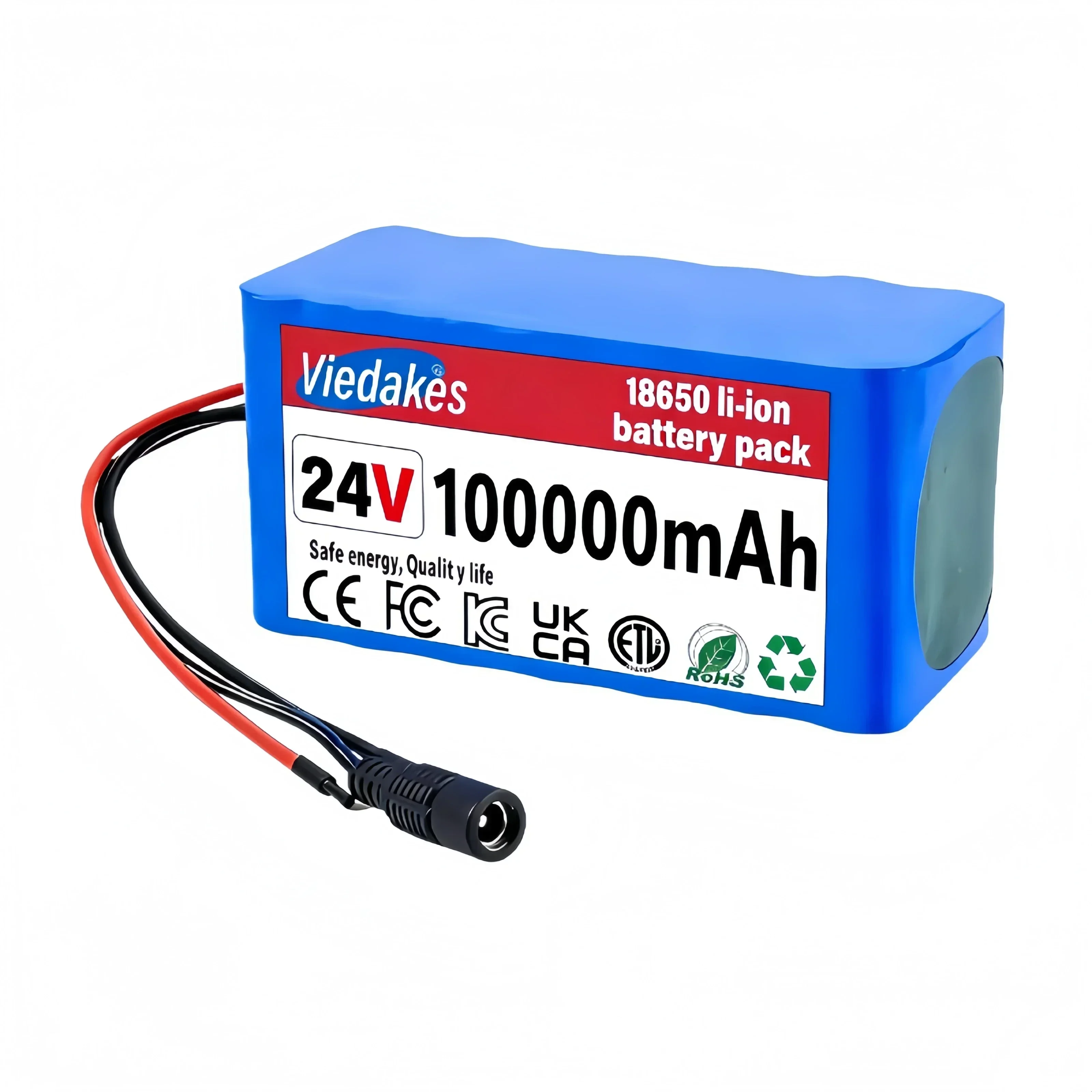 AliExpress viedakes 24V 7S3P 18650 Lithium Ion Battery Pack 100Ah 29.4V New with 2A Fast Charger Built-in 20A BMS Replacement for Ebike Lawn Mower
