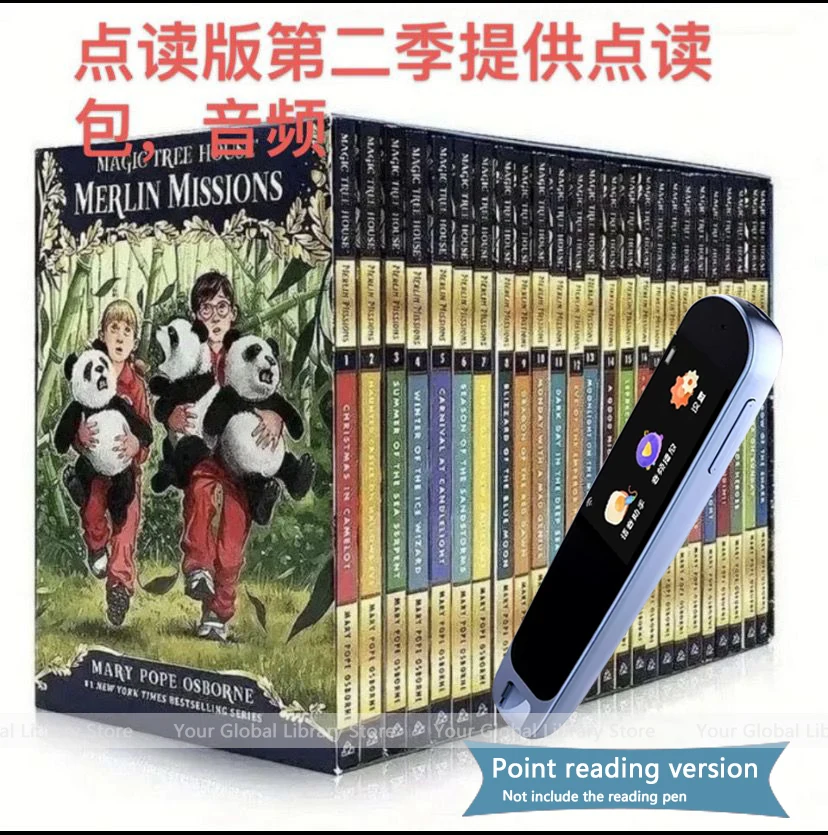 Point reading version Magic Tree House Season 1, 36 Books Season 2, 27 Books Children's English Comics Reading Books