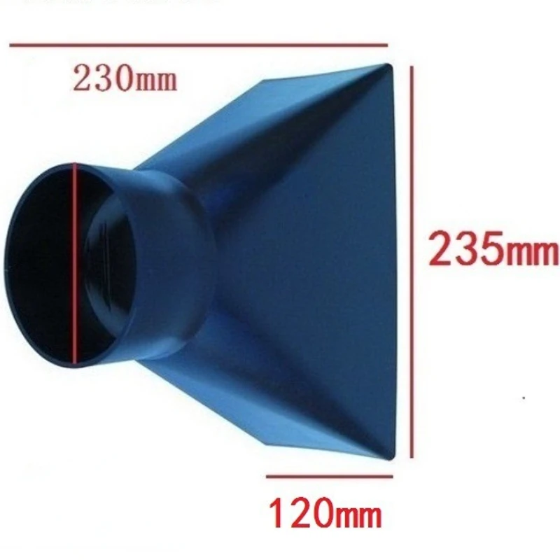 KESOTO Collecteur Poussière Rectangulaire 4" – Hotte Aspiration Sciure Pour Atelier Bois, Aspirateur Industriel, PP Robuste