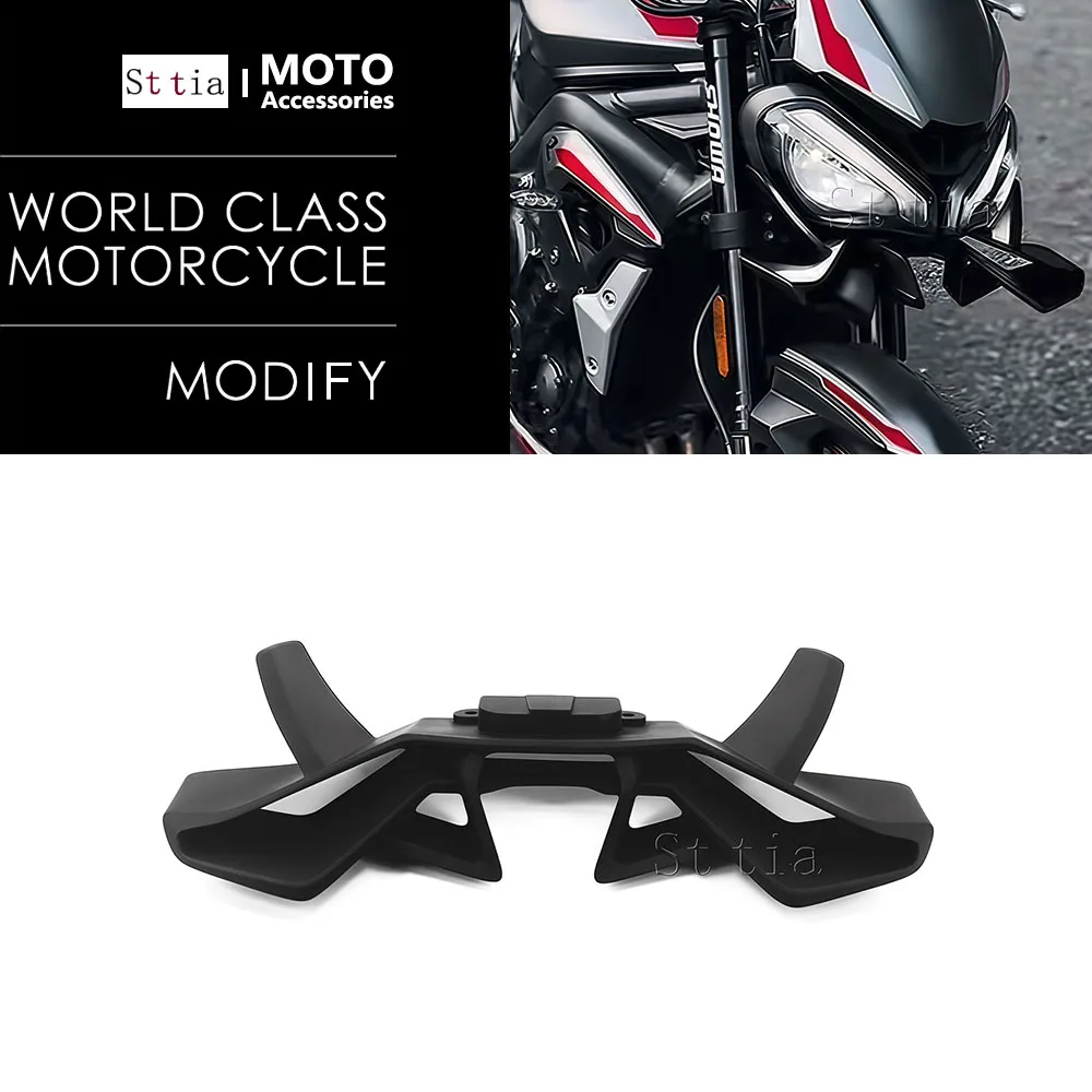 

For STREET TRIPLE 765RS 765 RS Street Triple 765R 765 R 20-25 Frontal Spoilers Downforce Winglet Aerodynamic Wing Front Spoiler